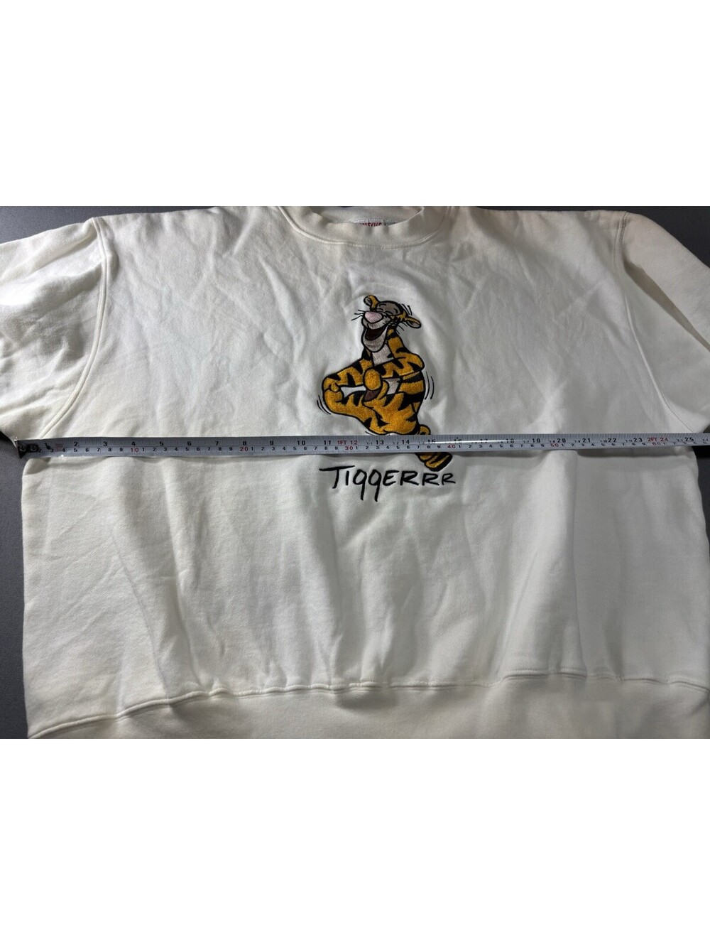 Disney Tigger White Pullover Sweatshirt Graphic - Picture 10 of 15